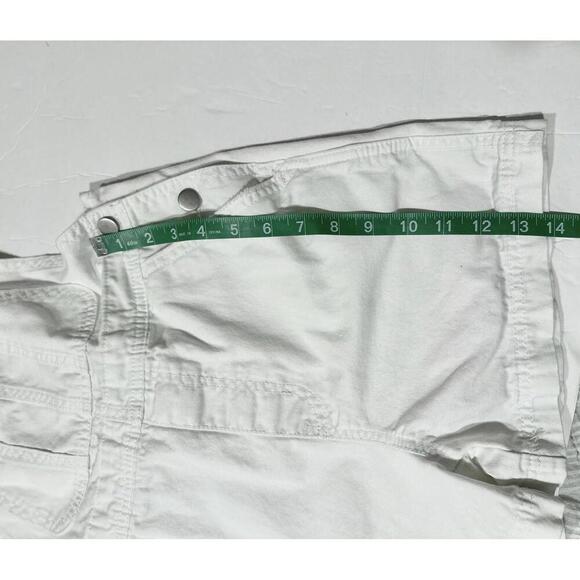 No Boundaries Overalls Shortalls Womens Juniors XS/XCH (1) White Denim Shorts - Picture 9 of 10